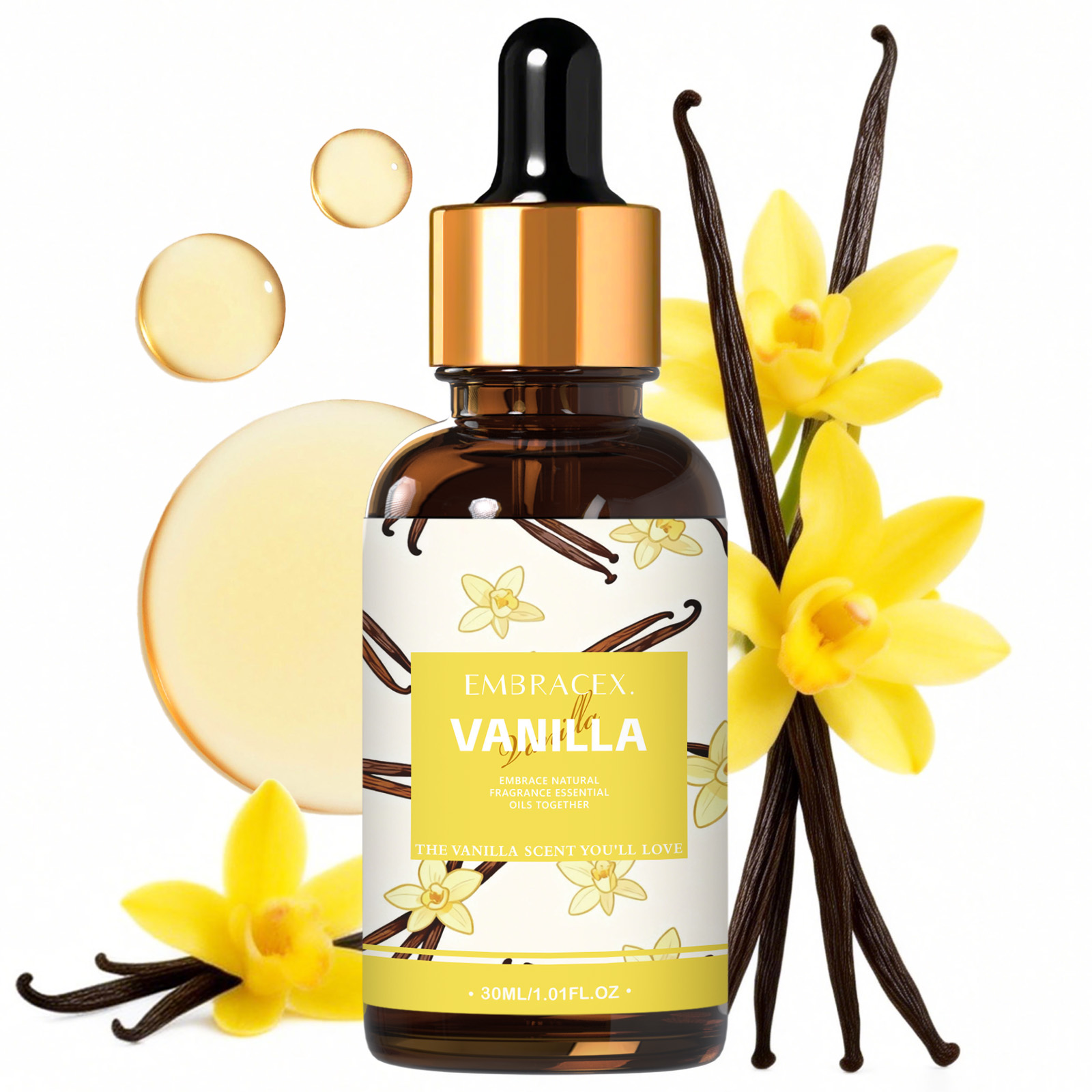 Silk Candle - Óleos Essenciais de Baunilha 30ml para