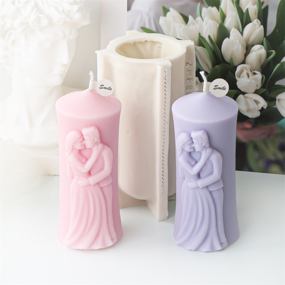 Candle Making Kit - Homem e mulher pilar silicone vela