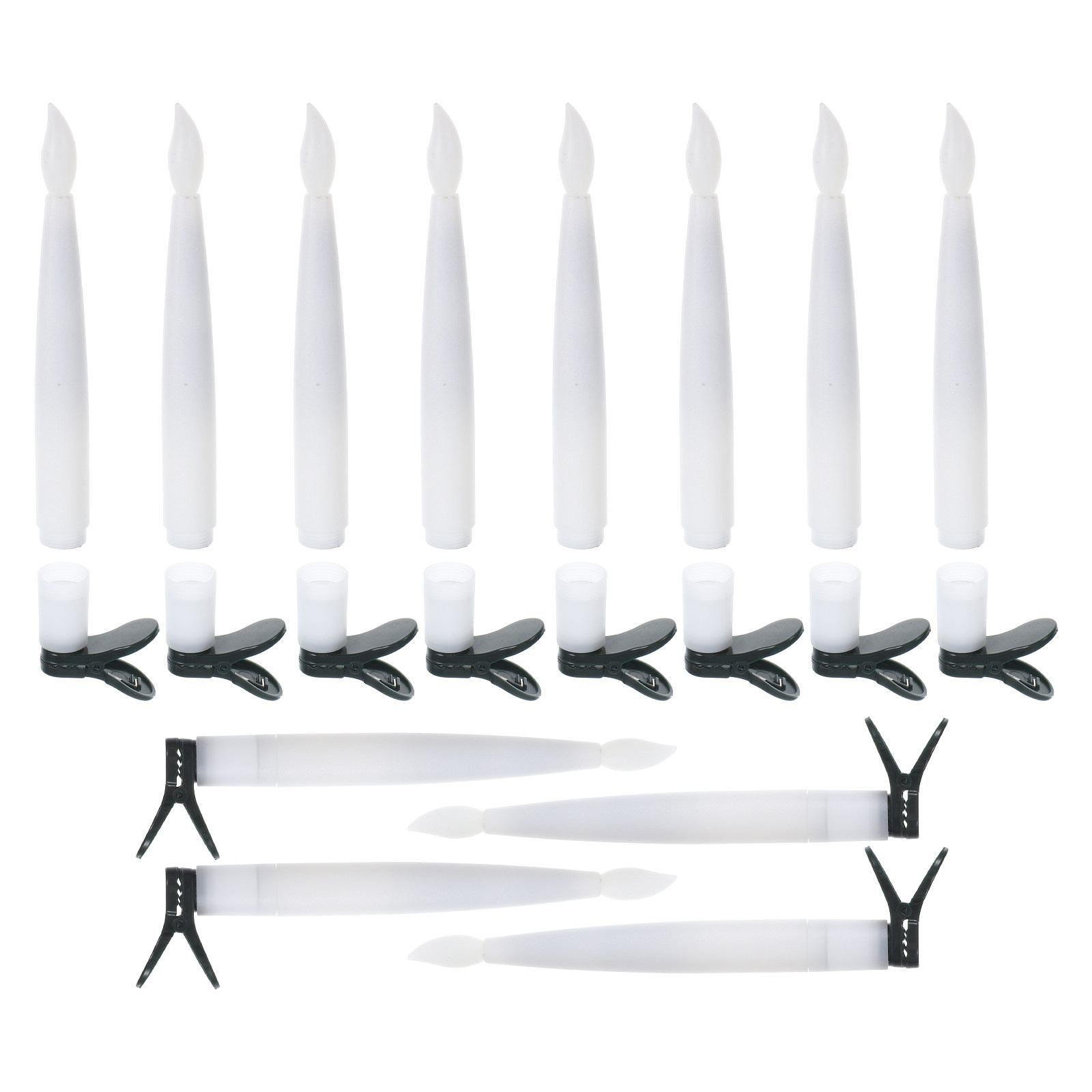 Paraffin Wax - 12 conjuntos de velas LED para