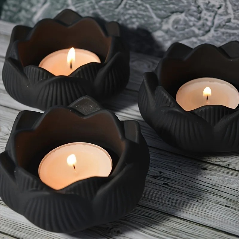 Candle Containers - 1pc diy flor de lótus moldes
