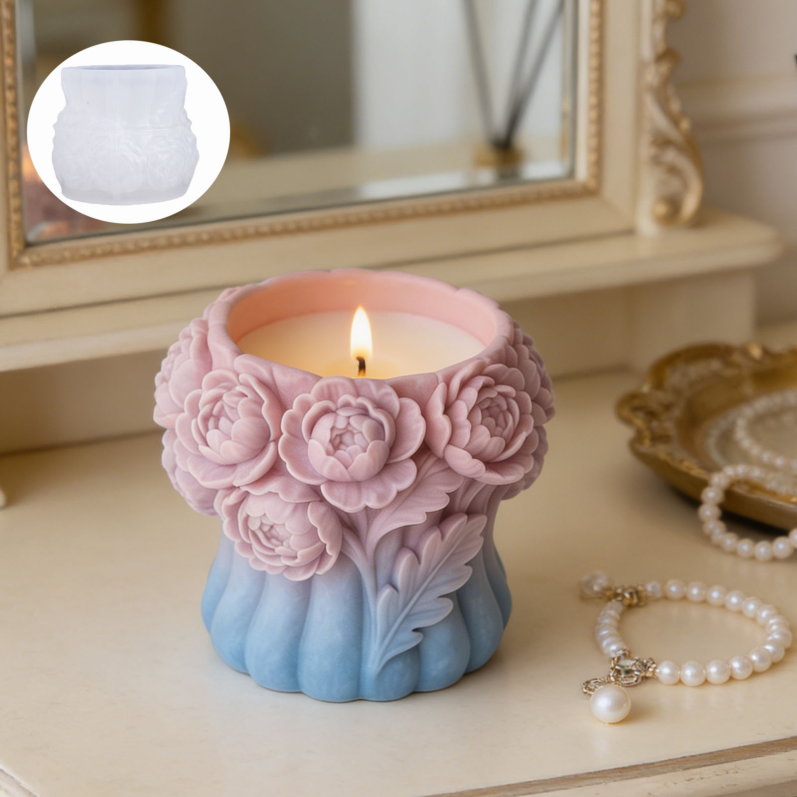 Molde de Silicone 3D para Vaso - Candle Containers avaliação e preço