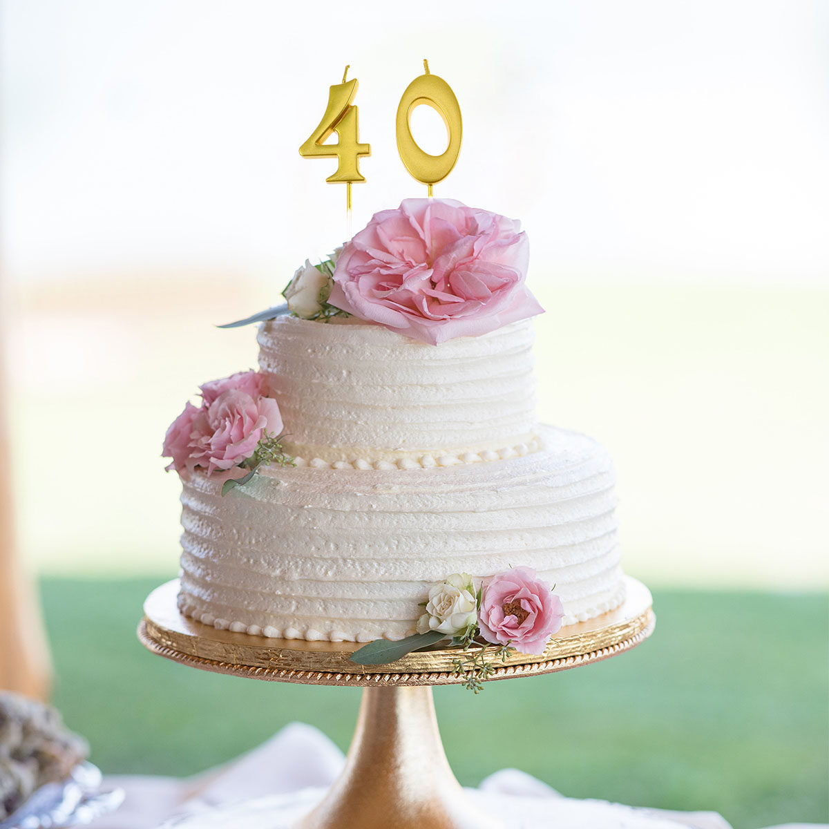 2 velas de aniversário dourada - Paraffin Wax avaliação e preço