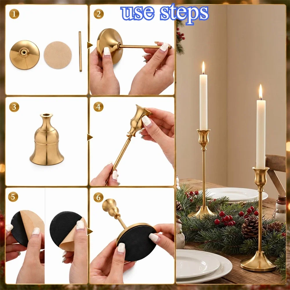 6 conjuntos de castiçais vinta - Silk Candle avaliação e preço
