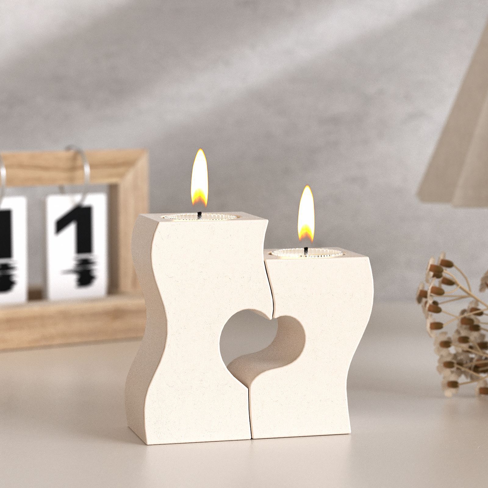 S coração castiçal moldes de s - Candle Molds avaliação e preço