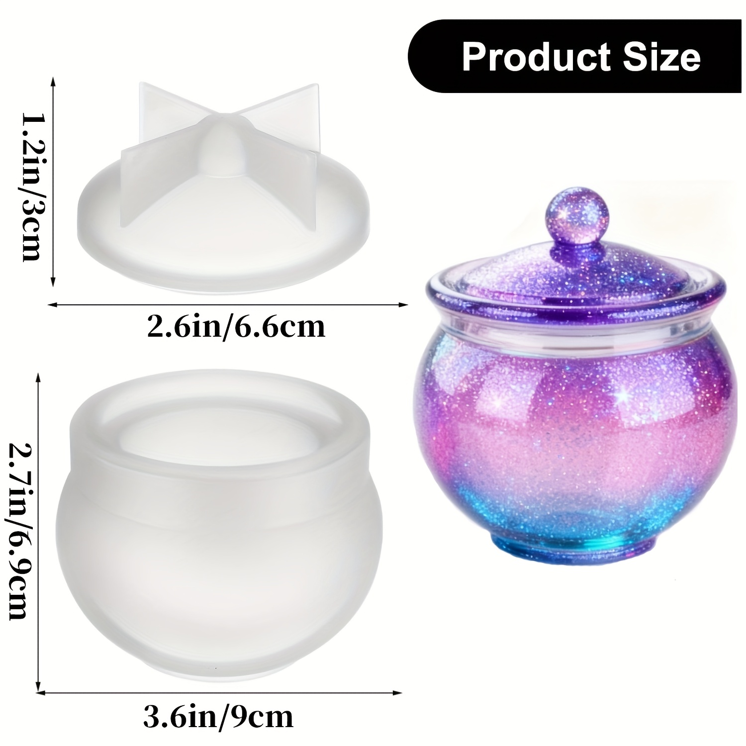 1 conjunto de moldes redondos  - Candle Molds avaliação e preço